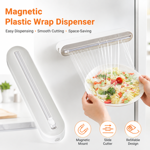 Faites cesser les problèmes avec le <span class=keywords><strong>film</strong></span> plastique ! Distributeur magnétique qui remplace les boîtes déchirées et les coupures irrégulières. - Product Image 3