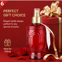 Brume parfumée OEM ODM 175ml Red Muse, spray corporel, parfum cannelle praliné vanille, longue tenue 24h, sans alcool, hydratant