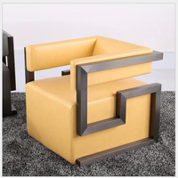 Offre Spéciale Fauteuil Moderne Neuf Décontracté en Acier Inoxydable Velours Meuble de Salon Canapé