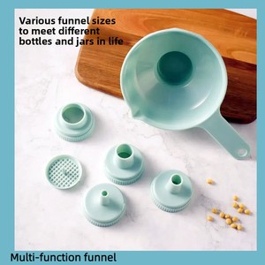Juego de 7 Embudos de Polipropileno de Grado Alimenticio QiXin para Transferencia de Aceite/<span class=keywords><strong>Vino</strong></span>/Líquidos, Llenado de Polvo, Libre de BPA, Logotipo Personalizable, Fábrica China - Product Image 4