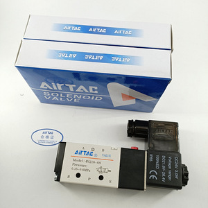 โซลินอยด์วาล์ว Airtac รุ่น 4V210-08 ชิ้นส่วนเครื่องกลควบคุมลมแบบไฟฟ้า - Product Image 3