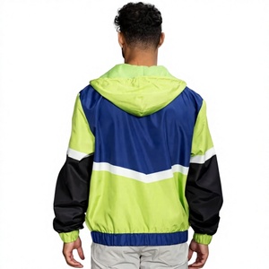 Chaqueta Deportiva Casual para Hombre LONG MISSION INDUSTRY, Diseño Color Block, Sin Capucha, Transpirable, Resistente al Viento, Cierre de Cremallera, Corte Regular - Product Image 6