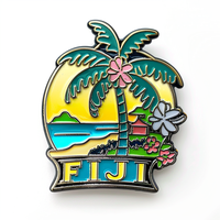 Nuevo Imán Metálico 3D de Árbol de Coco de la Isla Fiji, Recuerdo Turístico, Imán para Refrigerador