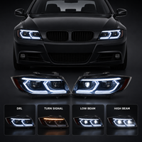 Ensemble de phares LED BK pour BMW Série 3 2005-2012, projecteur Bi-LED, clignotant séquentiel, DRL, Plug and Play