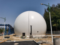 Réservoir de stockage de biogaz à double membrane GERUI GRLDSQG-100 100m, anti-âge, intégré, avec équipement de gonflage, personnalisable
