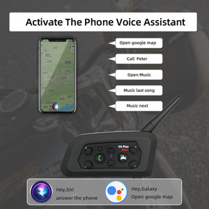 Tai nghe không dây với <span class=keywords><strong>Bluetooth</strong></span> cho xe máy, v6plus Mũ bảo hiểm tai nghe intercom Moto comunicador <span class=keywords><strong>BT</strong></span> không dây <span class=keywords><strong>Interphone</strong></span> 1200m - Product Image 5