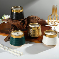 Bougie en cire de soja d'aromathérapie simple européenne pour la maison, petite décoration de table fraîche et créative pour les bars romantiques de Thanksgiving Diwali