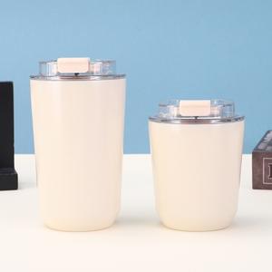 <span class=keywords><strong>Tazza</strong></span> da <span class=keywords><strong>Caffè</strong></span> Personalizzata Senza BPA, <span class=keywords><strong>Thermos</strong></span> di Grande Capacità, Apertura con Un Solo Pulsante, <span class=keywords><strong>Tazza</strong></span> in Acciaio Inox 304 con Coperchio - Product Image 4