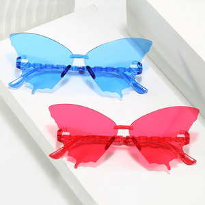 Huge Oversized Butterfly Sunglasses 2026 Trendy Women Big <b>Frame</b> Slim Face Summer Fashion Shades - Product Image 3