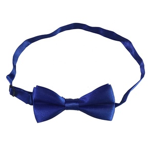 Venta al por mayor de pajaritas de promoción de doble capa, pajaritas escolares de seda de satén ajustables de varios <span class=keywords><strong>colores</strong></span> puros para niños - Product Image 2