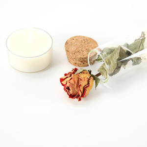 Offre Spéciale : Rose Séchée dans un Tube en Verre – Bouteille à Vœux avec Fleur Préservée pour Cadeau de Saint-Valentin et Décoration de Bureau - Product Image 6