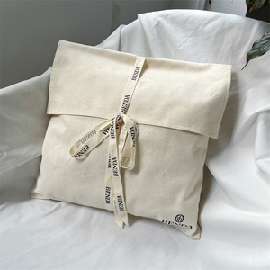 BSCI Custom Logo Printing Cotton Canvas Twill <b>Envelope</b> <b>Gift</b> Packing Bag for T-shirt Luxury <b>Envelope</b> Cotton Dust Pouch - Product Image 6