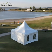 2X2 3x3 4X4 5X5m Braguero de aluminio Fiesta DE BODA Carpa de exposición Pagoda comercial Marquesina Impermeable Todas las estaciones Alquiler al aire libre