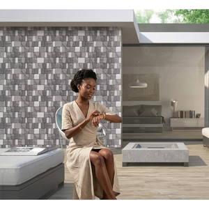 Foshan Bamboo Stone 300x450 Diseño Satén Mate 30x45 Cerámica digital 12x18 Edificio Exterior Azulejos de pared de elevación de alta profundidad - Product Image 6