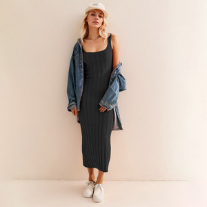 Abito Lungo a Righe Casual da <span class=keywords><strong>Donna</strong></span>, Leggero ed Elegante per l'Estate, Vestito Maxi Comodo per Uso Quotidiano, Maglione per Signore - Product Image 2