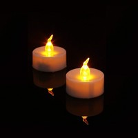 Bougies LED artificielles sans flamme à piles, grand diamètre, scintillantes, pour Halloween, vente en gros