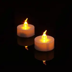 Großhandel flammen lose Tee licht kerze Künstliche batterie betriebene Kerzen Bulk Big Diameter Flackern