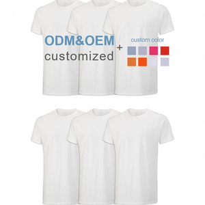 T-shirts décontractés 100 % coton pour hommes, coupe ample, anti-humidité, avec étiquette numérique sans couture, écologiques et à séchage rapide - Product Image 1