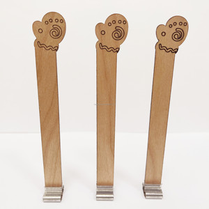 Mèches de bougie en bois, noyau en bois naturel sans fumée avec base en métal pour l'artisanat de fabrication de bougies bricolage - Product Image 5