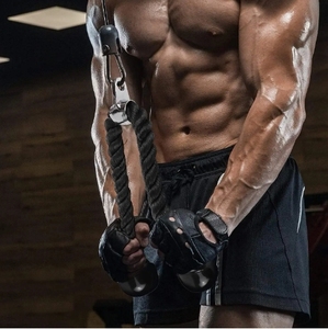 Accessoire de gymnastique à domicile triceps et biceps entraînement musculaire cordon de traction poulie de fitness système de machine à câble pour l'entraînement latéral - Product Image 5