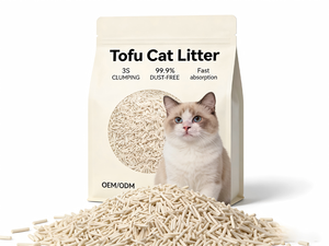BENJIE Eco-Friendly Highly Absorbent Fast Clumping 99% Dust-Free Extra Odor Control 5KG Tofu Cat Litter All-age