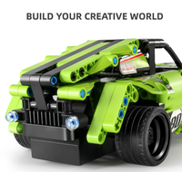 Voiture de sport RC 2 en 1, blocs de construction transformables, voiture de course télécommandée, briques techniques DIY, jouet éducatif STEM