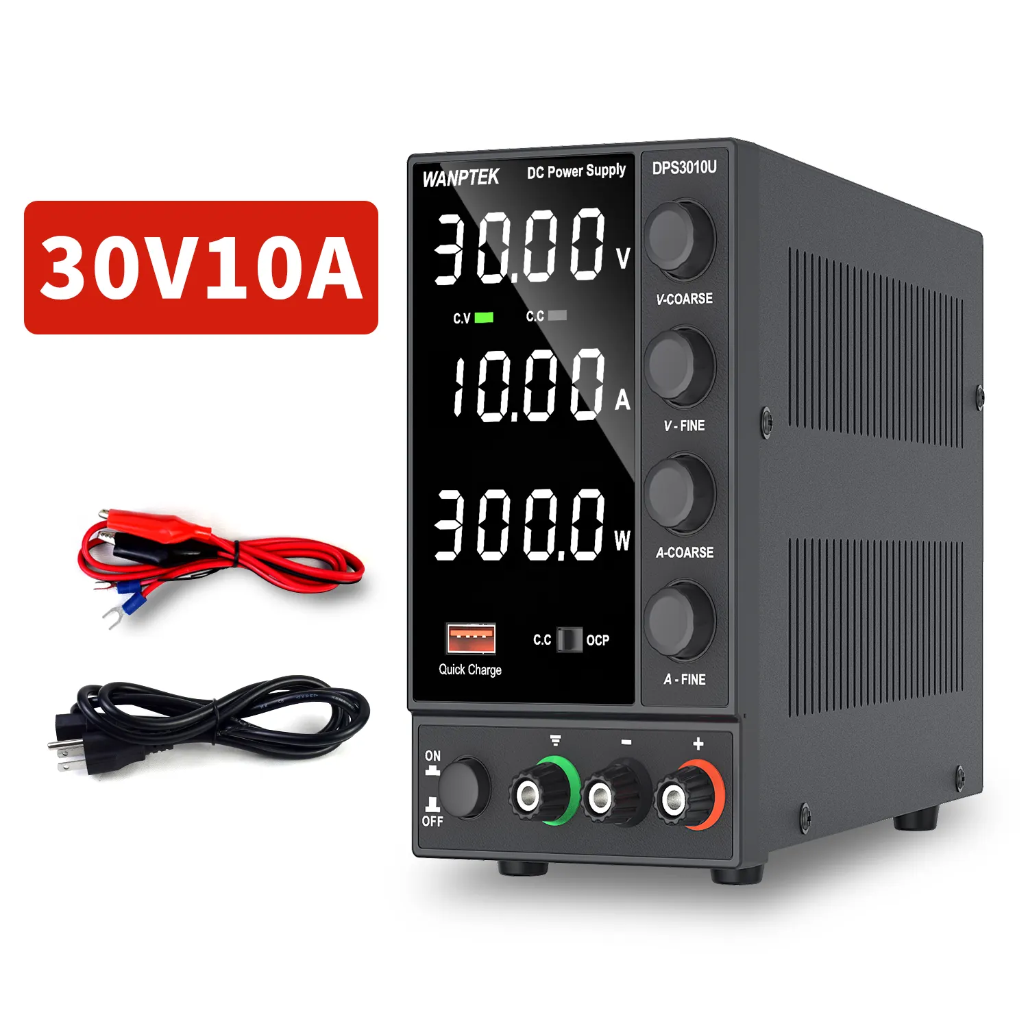WANPTEK DPS3010U Adjustable Digital Regulated DC Power Supply 10A 30V 300W 