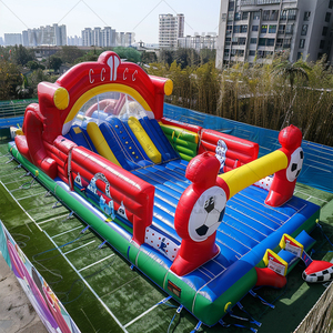 Playground Football Theam Amusement Park Kids Slide House Castle Inflatable Bouncer Inflatable Obstacle Course Inflatable Obstac - Product Image 3