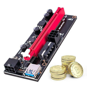 VER009 USB 3.0 PCI-E Riser VER 009S Express 1X 4x <span class=keywords><strong>8x</strong></span> 16x Extender Riser Adapter Card SATA 15pin to 6 Pin Power Cable - Product Image 3