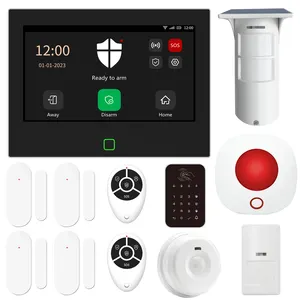 Tuya Wifi 4G GSM Smart Home Sistema de alarma de seguridad personal Alarma antirrobo Sensor PIR Sistema de alarma de seguridad inalámbrico para el hogar