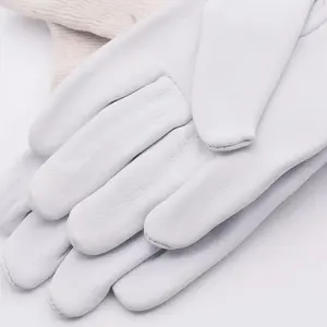 Pomelo Chinese Bijenhandschoenen Europese bijenhandschoenen Canvas Schapenvacht Wit 1 jaar garantie Bijenteeltgereedschap met lange mouwen - Product Image 3