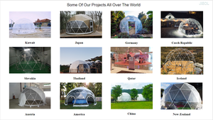 Tienda de Casa de cúpula transparente de glamping geodésico iglú de lujo para exteriores de invierno con aislamiento de <span class=keywords><strong>chimenea</strong></span> - Product Image 6