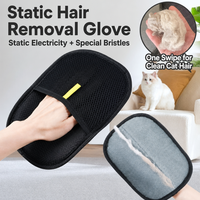Éliminateur de poils de chat et de chien portable et écologique, grattoir à poils d'animaux manuel, 100% coton, outil de toilettage réutilisable pour un usage domestique