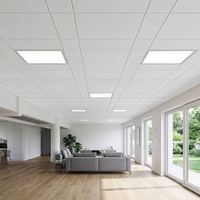 Panneaux de plafond en alliage d'aluminium 600x600mm rectangulaires, imperméables, design moderne, dalles de plafond suspendues pour usage intérieur