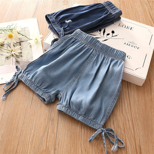Diseño de Moda Coreana para Niños, Jeans Cortos Lisos de Alta Calidad para Niñas, del Mercado de Ropa en China - Product Image 3
