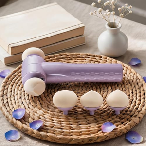 Outil de beauté électrique vibrant 3D rechargeable pour usage humide et sec, applicateur de fond de teint et de poudre en plastique - Product Image 6
