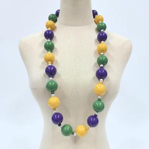 Collar de cuentas de ABS de 30 mm al por mayor para <span class=keywords><strong>carnaval</strong></span>, desfile, lanzamiento, fiesta, decoración multicolor - Product Image 3