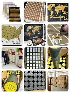 Áp Phích Tùy Chỉnh Cào Giảm Áp Phích Danh Sách Thùng Album Anime Phim 100 Địa Điểm Áp Phích 100 Ngày Cào - Product Image 3