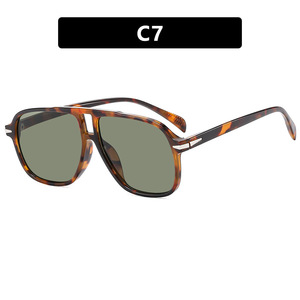 Gafas de Sol Cuadradas de Doble Puente para Mujer, Gafas de Sol de Piloto Extra Grandes con Logotipo Personalizado, Cómodas - Product Image 4