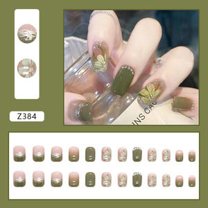 <span class=keywords><strong>Uñas</strong></span> Acrílicas Naturales Cortas con Punta Francesa, <span class=keywords><strong>Uñas</strong></span> Postizas Duraderas y Reutilizables, Venta al por Mayor, Logotipo Personalizado - Product Image 2