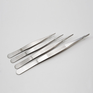 Pinces à dissection en acier inoxydable, pinces droites pointues, 125 mm à 200 mm, usage en laboratoire médical - Product Image 1