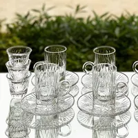Glass Cup Rose Enamel Crystal Tea Cup, Coffee Mug, Tumbler