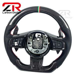 Volante Deportivo Personalizado de Fibra de Carbono para <span class=keywords><strong>Jaguar</strong></span> XF con Levas de Cambio para XFR F-Type XK XKR-S Coupé XE XJ X-Type - Product Image 2