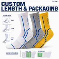 Chaussettes de sport personnalisées avec logo, style compression, respirantes, pour le fitness et l'entraînement