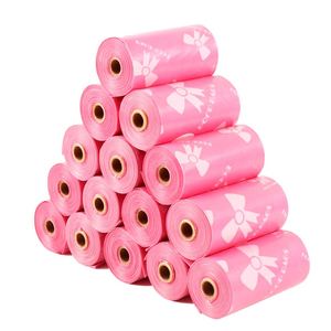 Custom Leak-proof Eco-Friendly Bio Degradable Dog PLA PBAT Cornstarch <b>Compostable</b> Biodegradable Poop <b>Bags</b> for Pet Poop 9x13" - Product Image 5