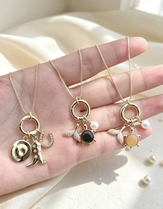 Charm Link <b>Chain</b> for Women Gift Jewelry Wholesale Jewelry Style Popular Design Pearl Turtle Pendant Necklace - Product Image 4