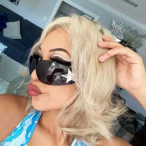 Gafas de Sol de Moda Y2K con Lentes de Una Pieza, Estrella de Cinco Puntas, Montura ARC, Sin Marco, Estilo Punk, para Hombre y Mujer - Product Image 2