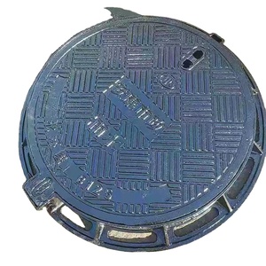 EN124 맞춤형 크기의 배수/하수 주차 안전 사용을 위한 튼튼한 주철 맨홀 커버 - Product Image 2