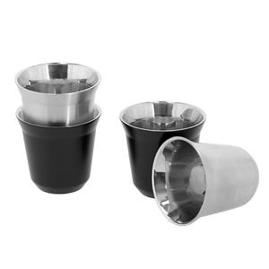 Verre à shot en acier inoxydable à <span class=keywords><strong>double</strong></span> <span class=keywords><strong>paroi</strong></span> personnalisé, haute qualité 304 Dural 80ml 160ml Tasses à café à <span class=keywords><strong>double</strong></span> <span class=keywords><strong>paroi</strong></span> pour expresso - Product Image 5