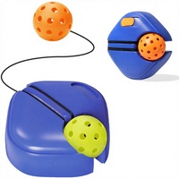 Dispositif d'entraînement au pickleball portable avec corde élastique et 2 balles de pratique pour l'entraînement en solo